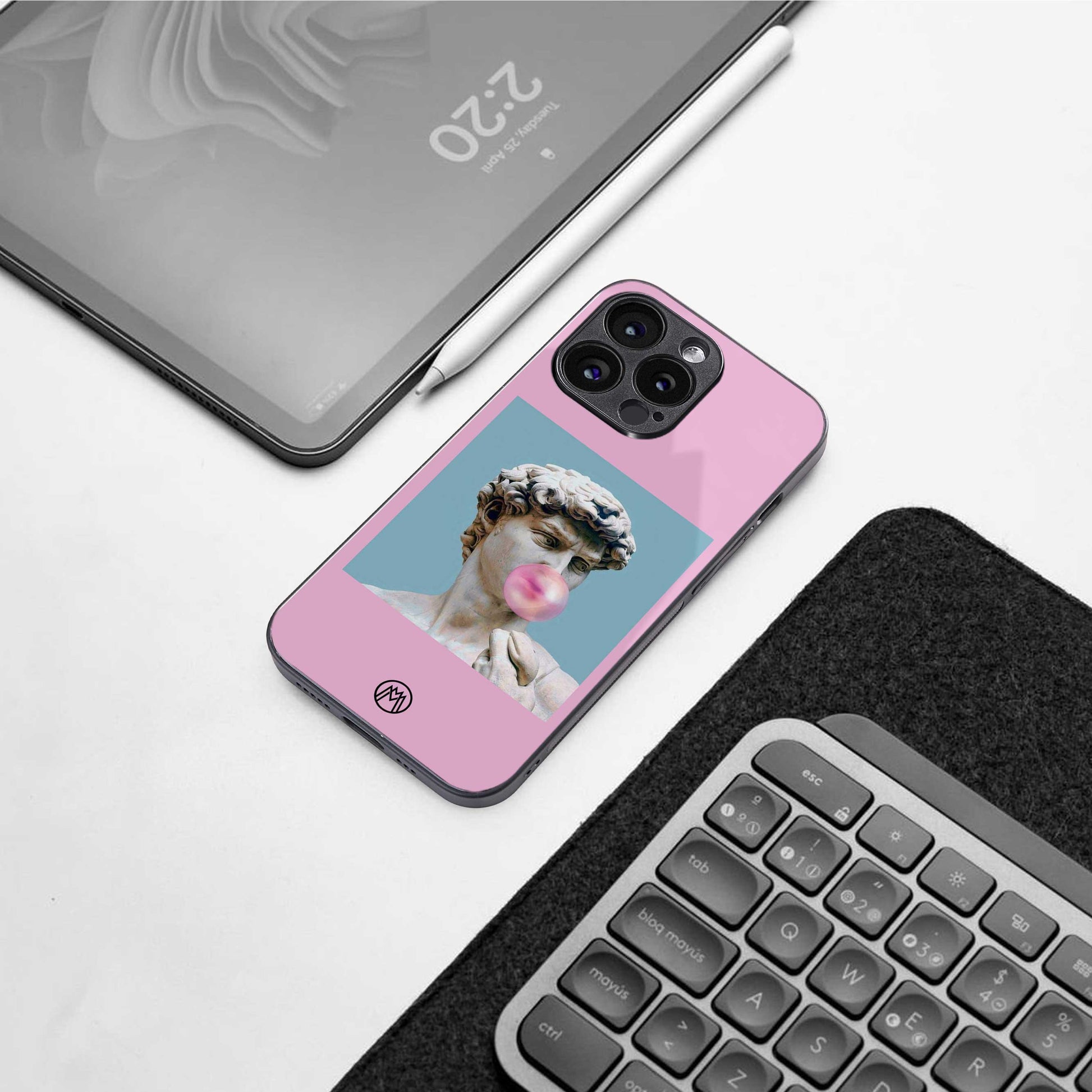 dope david michelangelo back phone cover | glass case for oneplus nord ce 3