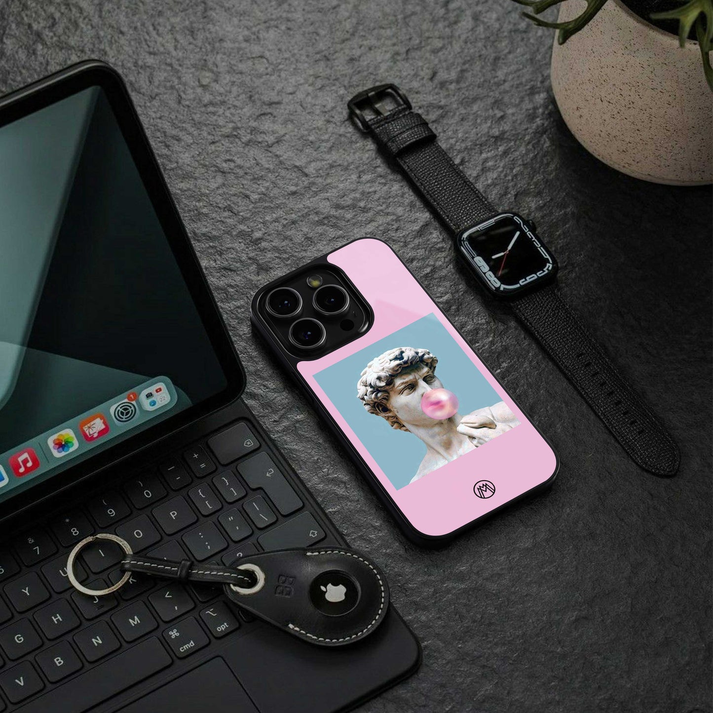 dope david michelangelo back phone cover | glass case for samsung galaxy s23 plus