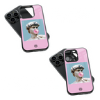 Trendy Glass Back Mobile Case for iPhone, Samsung, Redmi, OnePlus, Google Pixel, Motorola