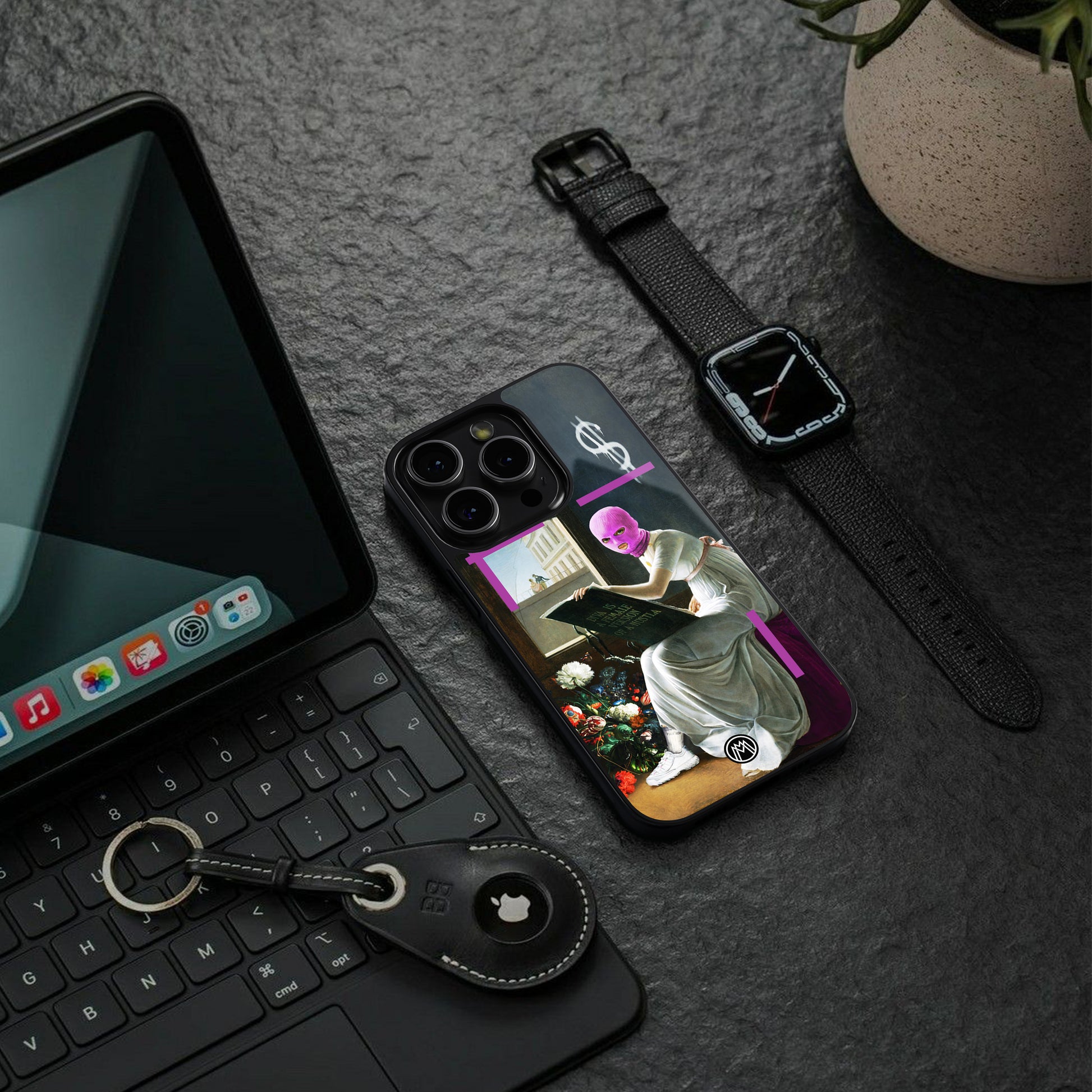 dope diva back phone cover | glass case for iphone 16 pro