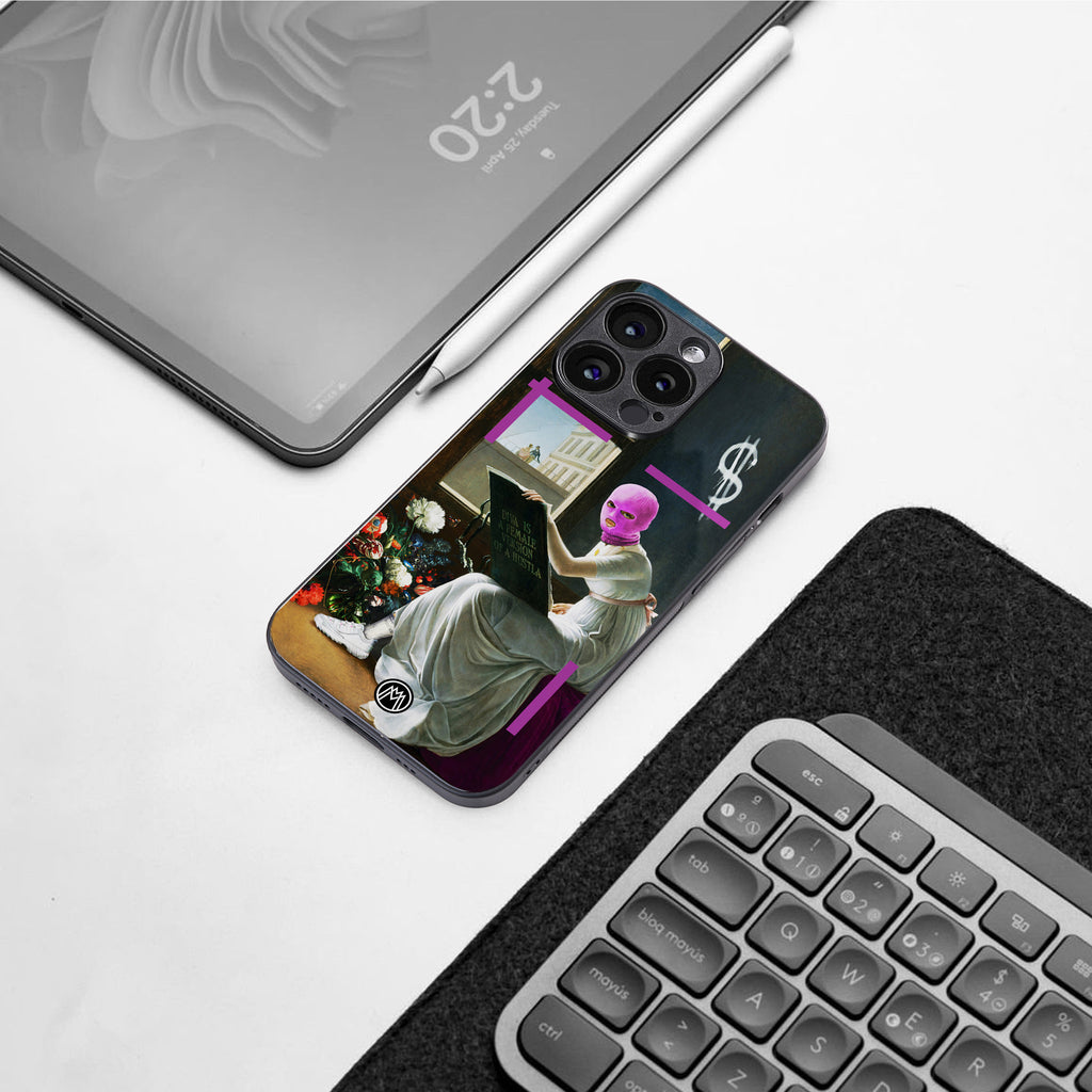 dope diva back phone cover | glass case for iphone 16 pro