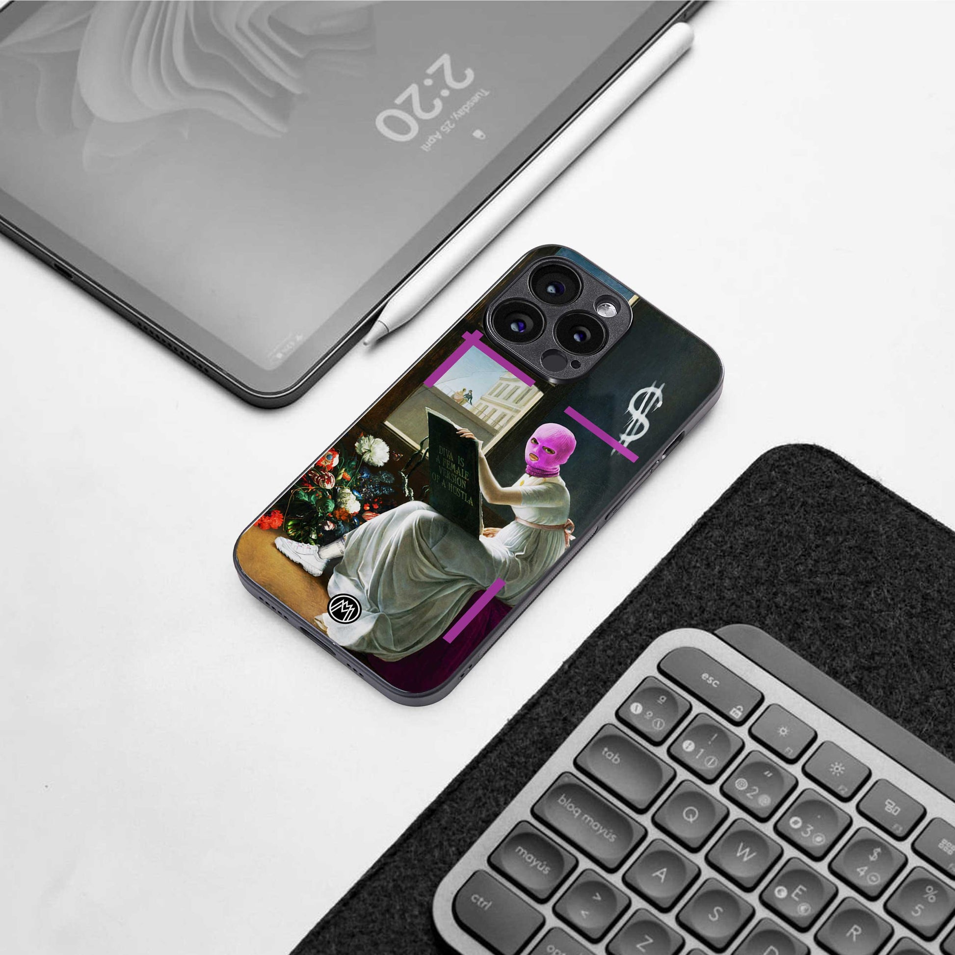 dope diva back phone cover | glass case for iphone 13 pro max