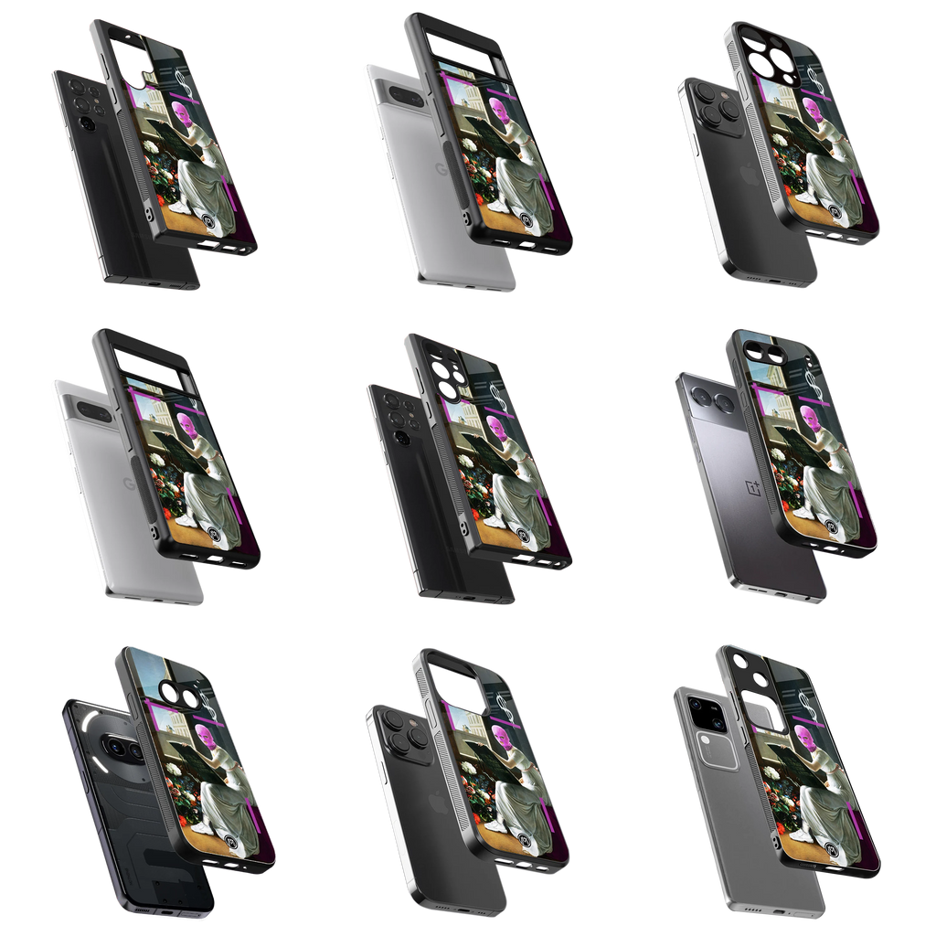 Durable Glass Back Mobile Case for iPhone, Samsung, OnePlus, Google Pixel, Redmi, Vivo, Oppo