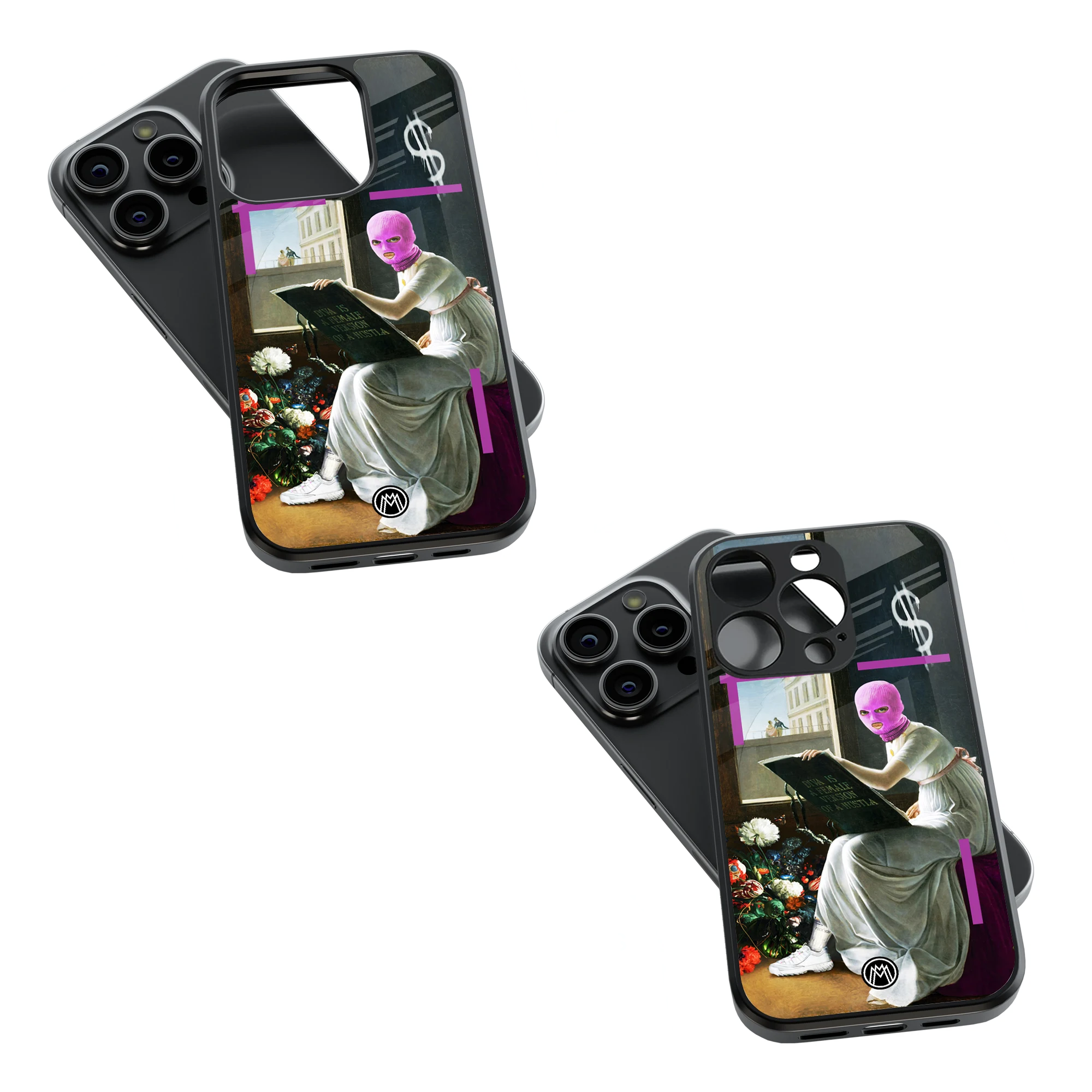 Trendy Glass Back Mobile Case for iPhone, Samsung, Redmi, OnePlus, Google Pixel, Motorola