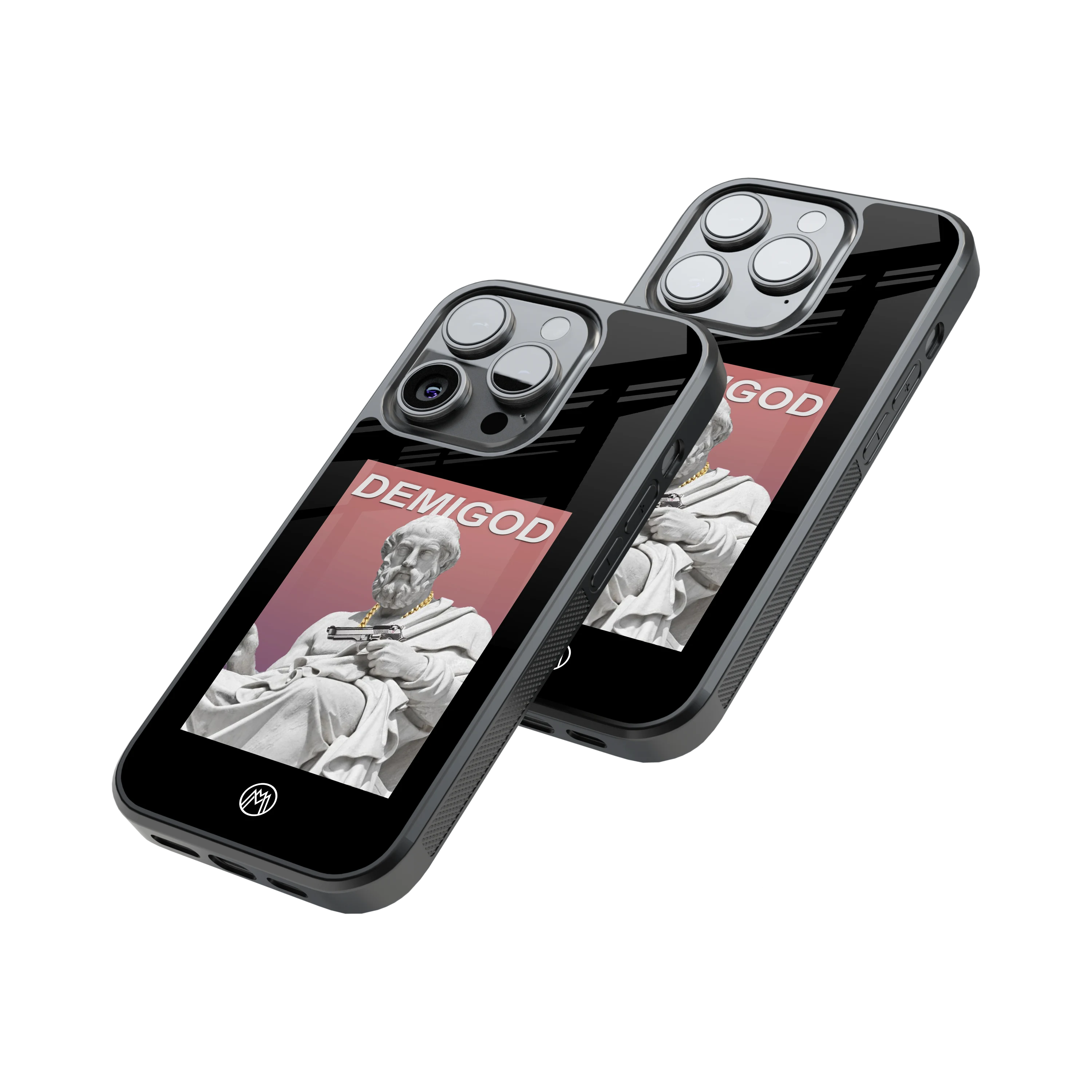 Protective Glass Back Phone Case Compatible with iPhone, Samsung, OnePlus, Pixel & More