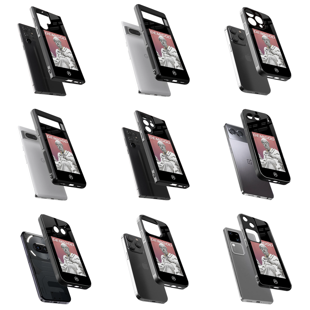 Durable Glass Back Mobile Case for iPhone, Samsung, OnePlus, Google Pixel, Redmi, Vivo, Oppo