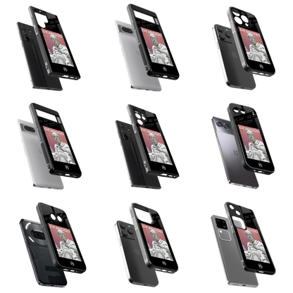 Durable Glass Back Mobile Case for iPhone, Samsung, OnePlus, Google Pixel, Redmi, Vivo, Oppo