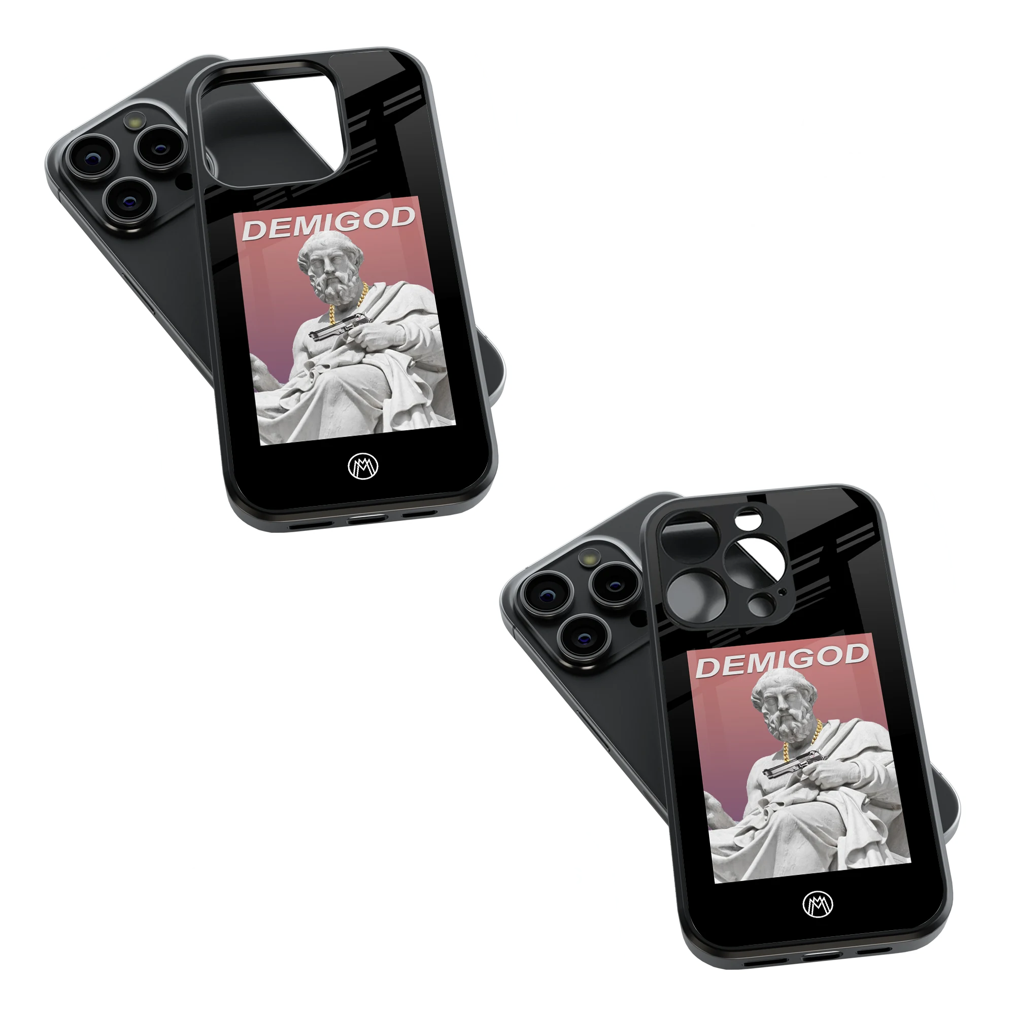 Trendy Glass Back Mobile Case for iPhone, Samsung, Redmi, OnePlus, Google Pixel, Motorola