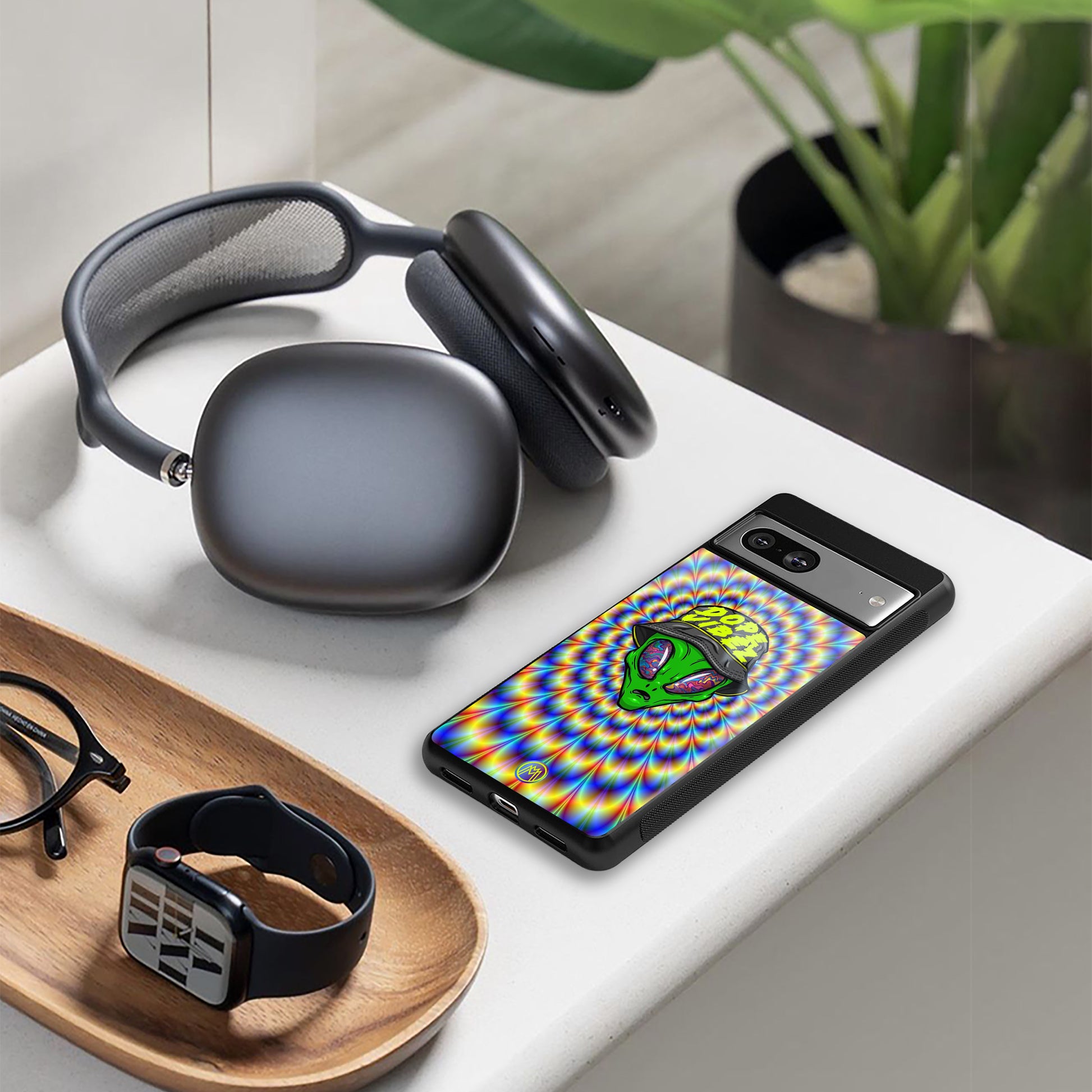 dope vibez back phone cover | glass case for google pixel 9 pro xl