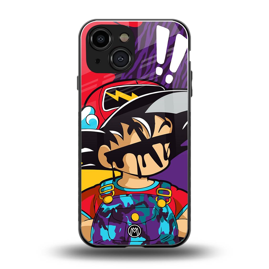 dragon ball z art back phone cover | glass case for iphone 13 mini