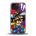 dragon ball z art back phone cover | glass case for iphone 13 mini