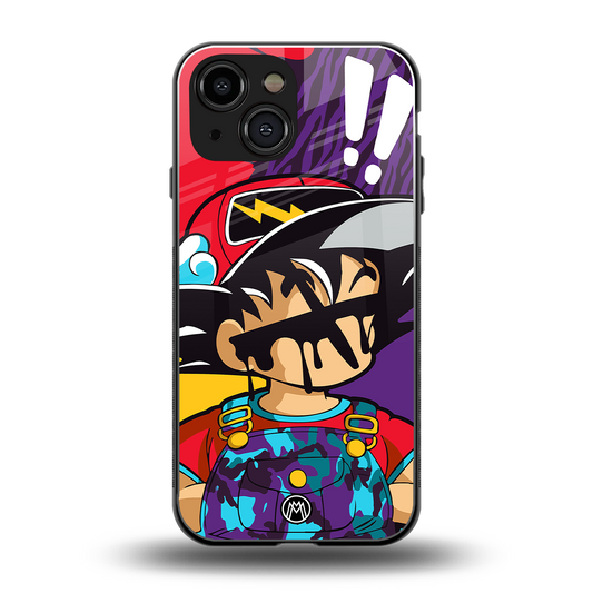 dragon ball z art back phone cover | glass case for iphone 13 mini