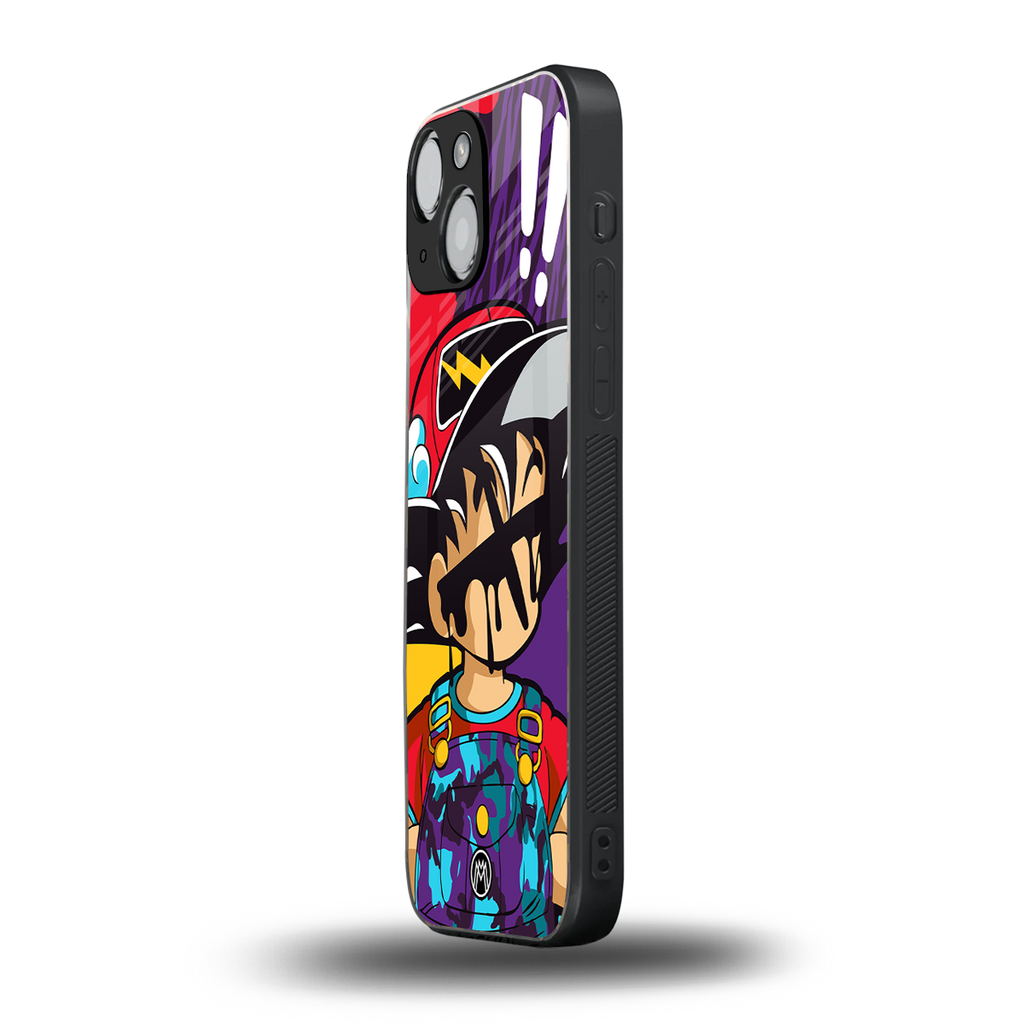 dragon ball z art back phone cover | glass case for iphone 13 mini