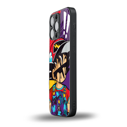 dragon ball z art back phone cover | glass case for iphone 13 pro max