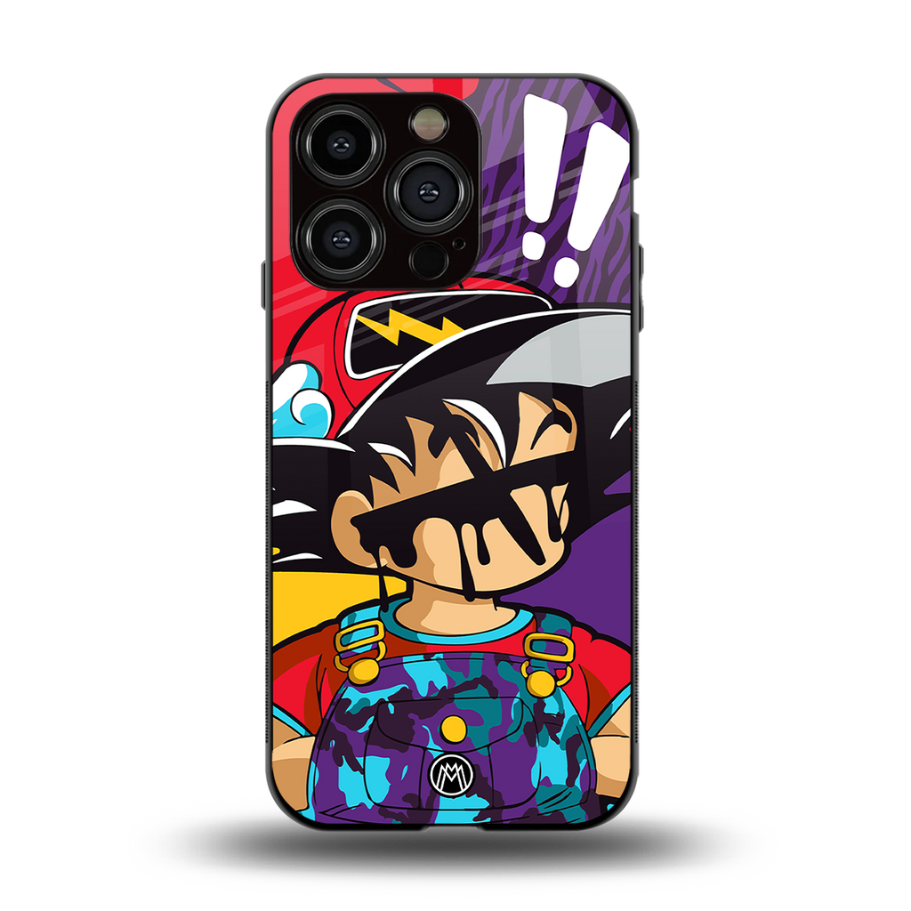 dragon ball z art back phone cover | glass case for iphone 13 pro