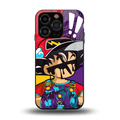 dragon ball z art back phone cover | glass case for iphone 13 pro