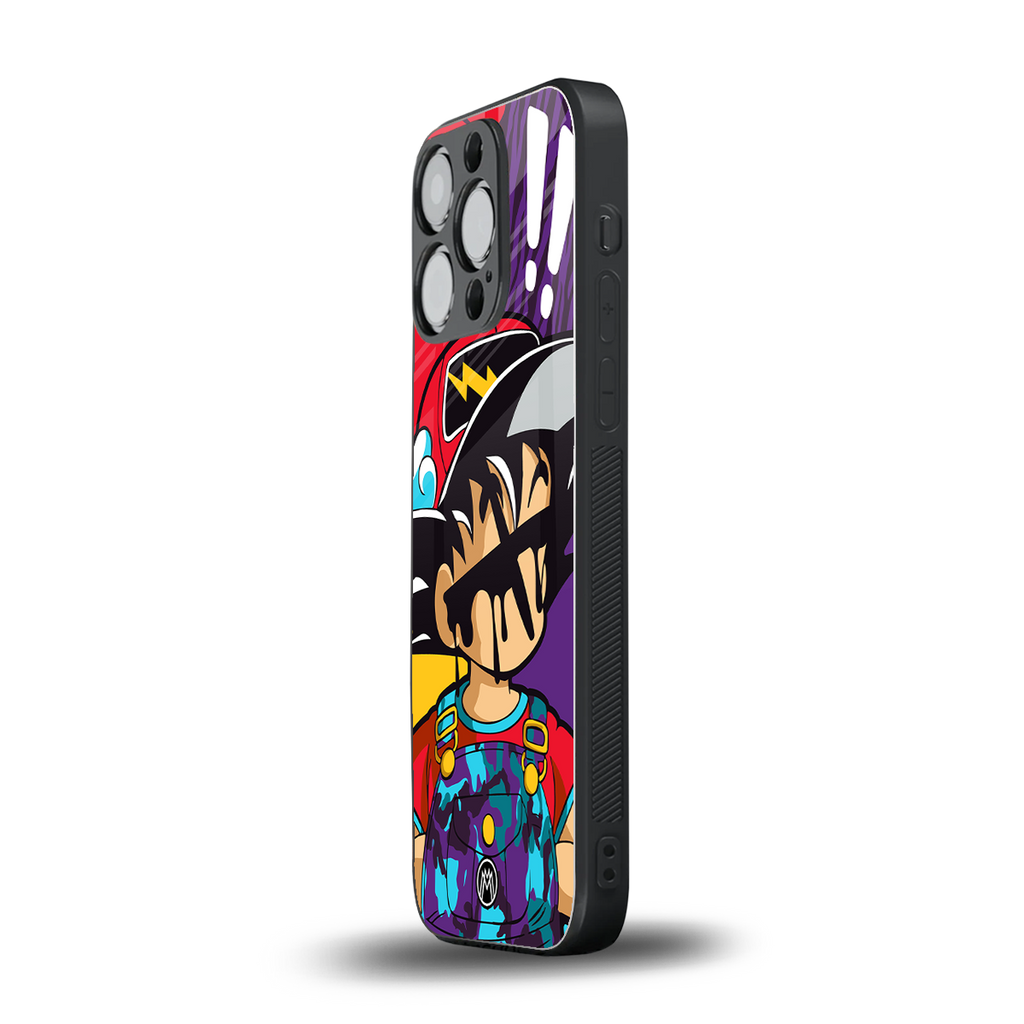 dragon ball z art back phone cover | glass case for iphone 13 pro