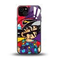 dragon ball z art back phone cover | glass case for iphone 13