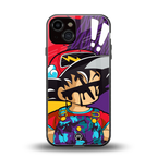 dragon ball z art back phone cover | glass case for iphone 13