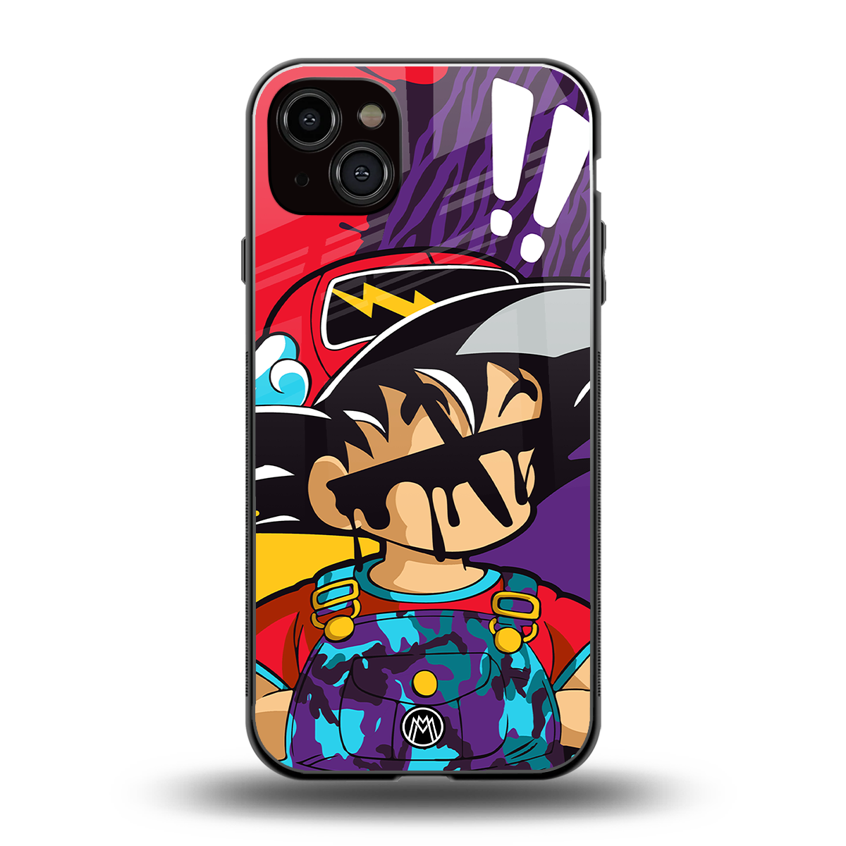 dragon ball z art back phone cover | glass case for iphone 15 plus