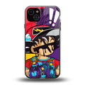 dragon ball z art back phone cover | glass case for iphone 14 plus
