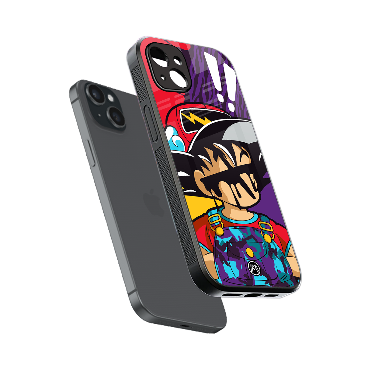 dragon ball z art back phone cover | glass case for iphone 15 plus