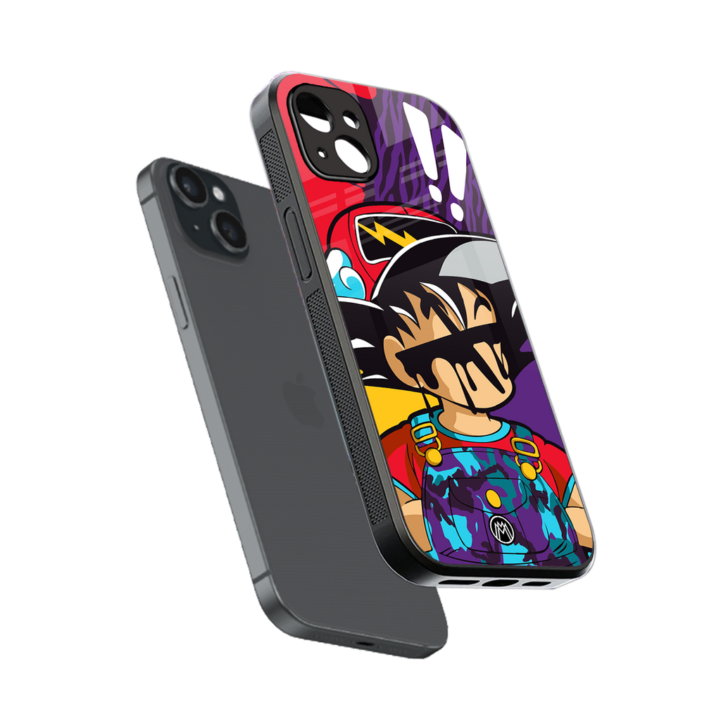 dragon ball z art back phone cover | glass case for iphone 14 plus