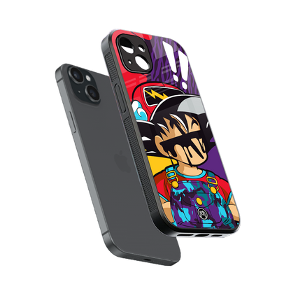 dragon ball z art back phone cover | glass case for iphone 14 plus