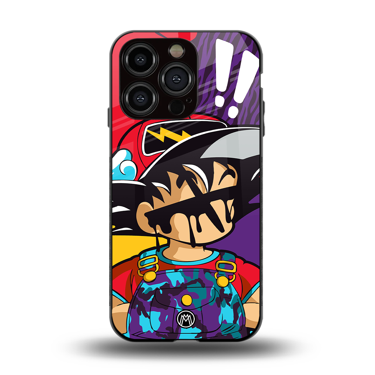 dragon ball z art back phone cover | glass case for iphone 15 pro