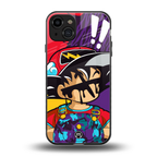 dragon ball z art back phone cover | glass case for iphone 15