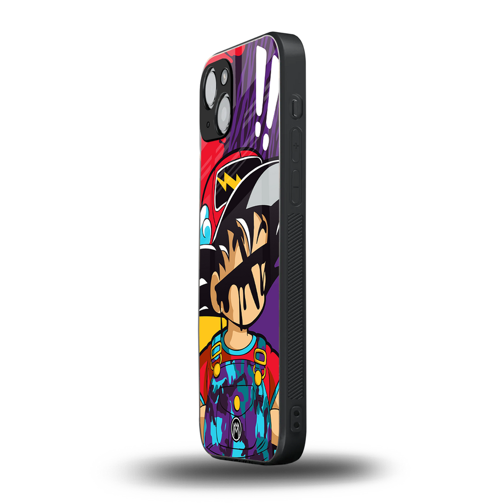 dragon ball z art back phone cover | glass case for iphone 15