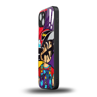 dragon ball z art back phone cover | glass case for iphone 15