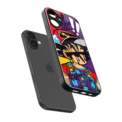 dragon ball z art back phone cover | glass case for iphone 16 plus