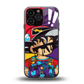 dragon ball z art back phone cover | glass case for iphone 16 pro max
