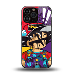 dragon ball z art back phone cover | glass case for iphone 16 pro max