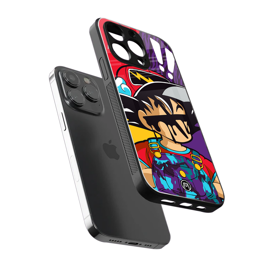 dragon ball z art back phone cover | glass case for iphone 16 pro max