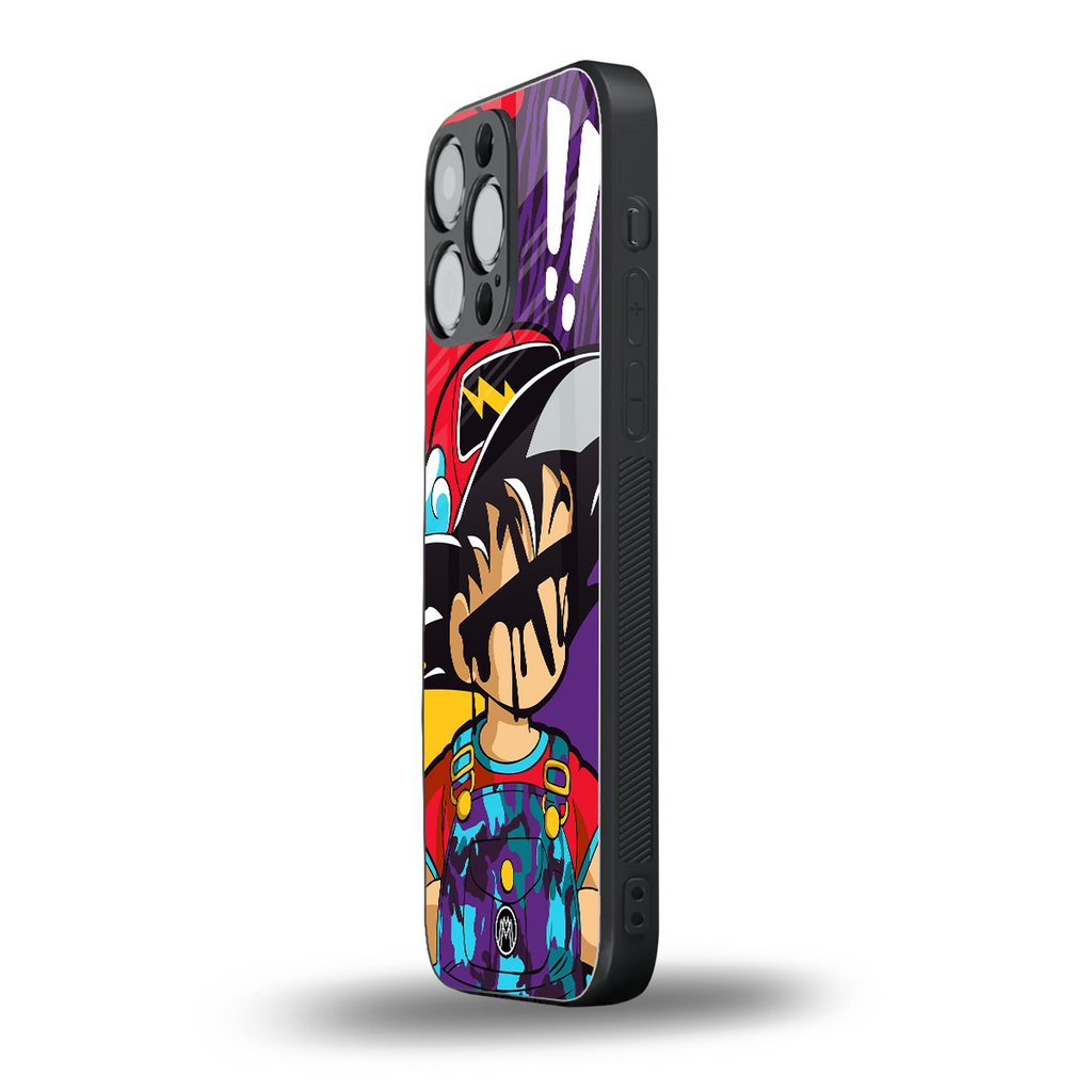 dragon ball z art back phone cover | glass case for iphone 16 pro max