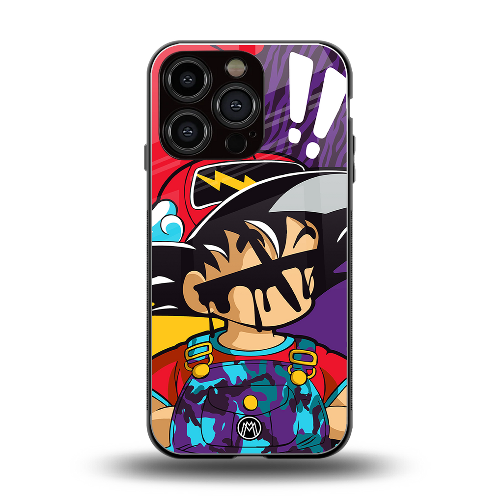 dragon ball z art back phone cover | glass case for iphone 16 pro
