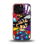 dragon ball z art back phone cover | glass case for iphone 16 pro