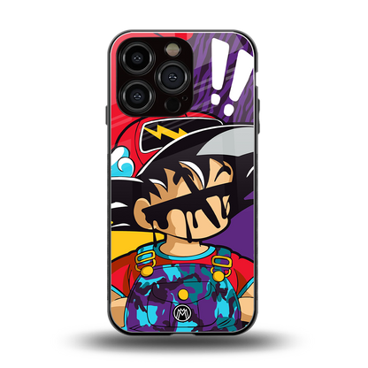 dragon ball z art back phone cover | glass case for iphone 16 pro