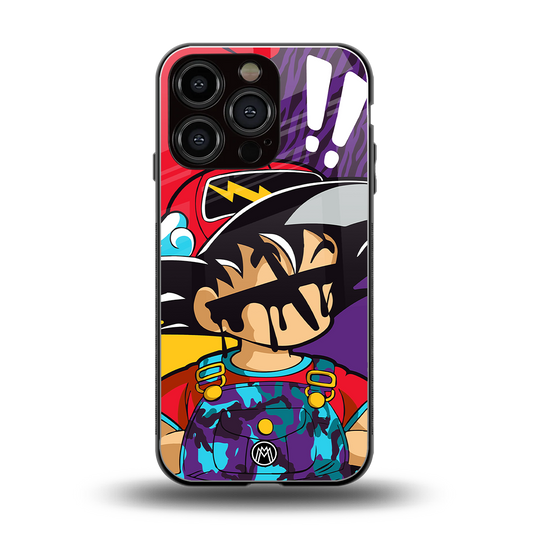 dragon ball z art back phone cover | glass case for iphone 16 pro