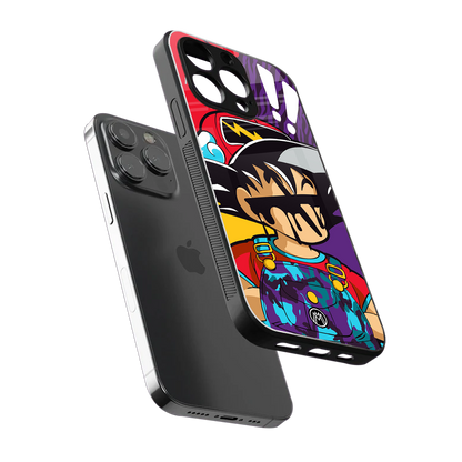 dragon ball z art back phone cover | glass case for iphone 16 pro