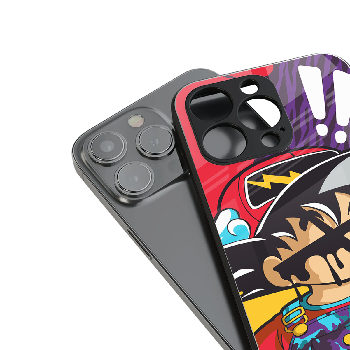 dragon ball z art back phone cover | glass case for iphone 16 pro