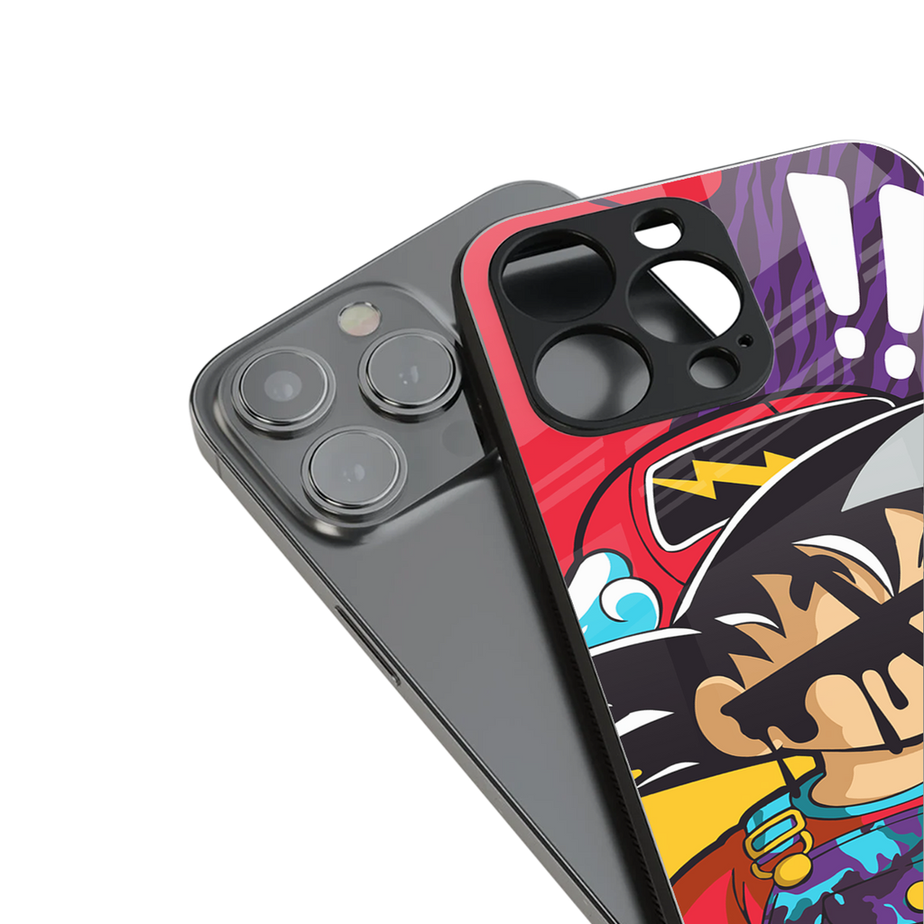 dragon ball z art back phone cover | glass case for iphone 16 pro max