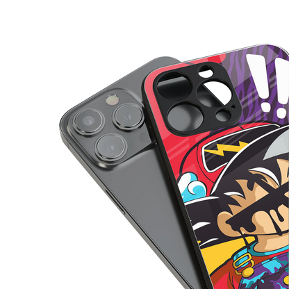 dragon ball z art back phone cover | glass case for iphone 15 pro