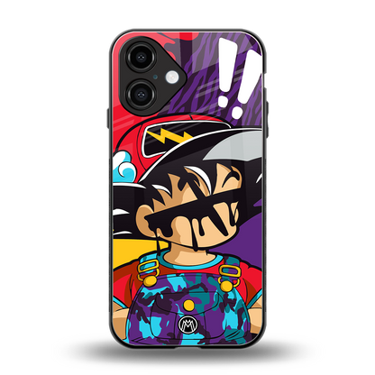 dragon ball z art back phone cover | glass case for iphone 16