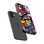 dragon ball z art back phone cover | glass case for iphone 16