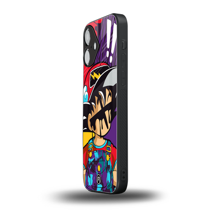 dragon ball z art back phone cover | glass case for iphone 16