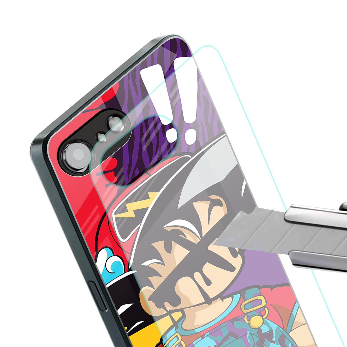 dragon ball z art back phone cover | glass case for iphone 16e