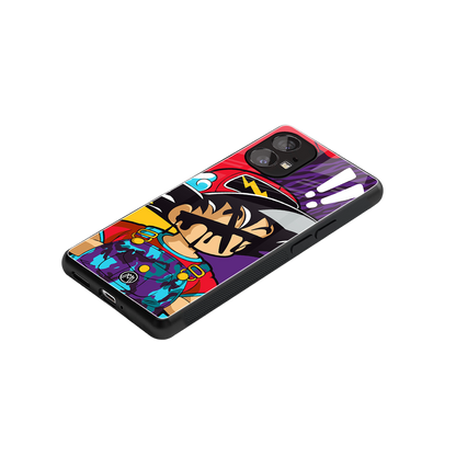dragon ball z art back phone cover | glass case for nothing phone 1